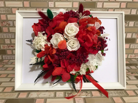 Tablou buchet flori uscate si licheni [3]