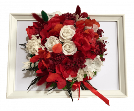 Tablou buchet flori uscate si licheni [1]