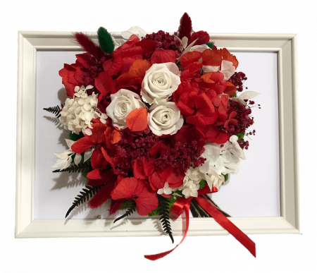 Tablouri 25/30 - Tablou buchet flori uscate si licheni