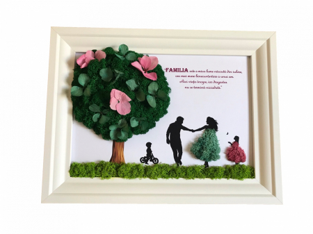 Tablouri cu licheni pentru Nasi si Fini - Tablou cu licheni familie
