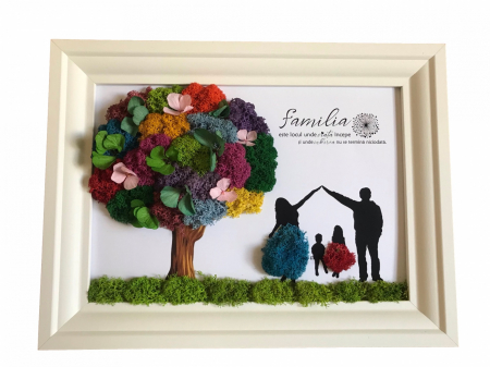 Tablou cu licheni familie - Tablou cu licheni familie
