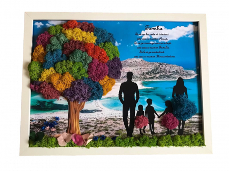 Tablou cu licheni familie - Tablou cu licheni familie