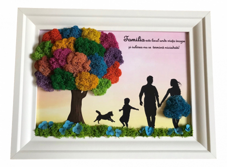 Tablouri 25/30 - Tablou cu licheni familie