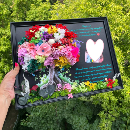 Tablou buchet cu  flori criogenate pentru nasi [2]