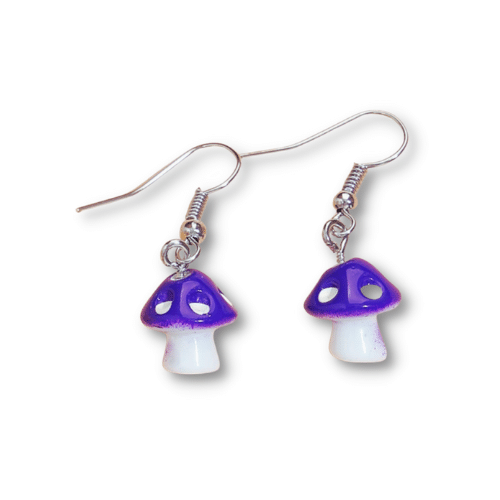 Blue Mushrooms Earrings [1]