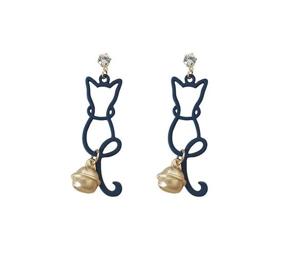 Cat Fashion Bell Earrings [1]