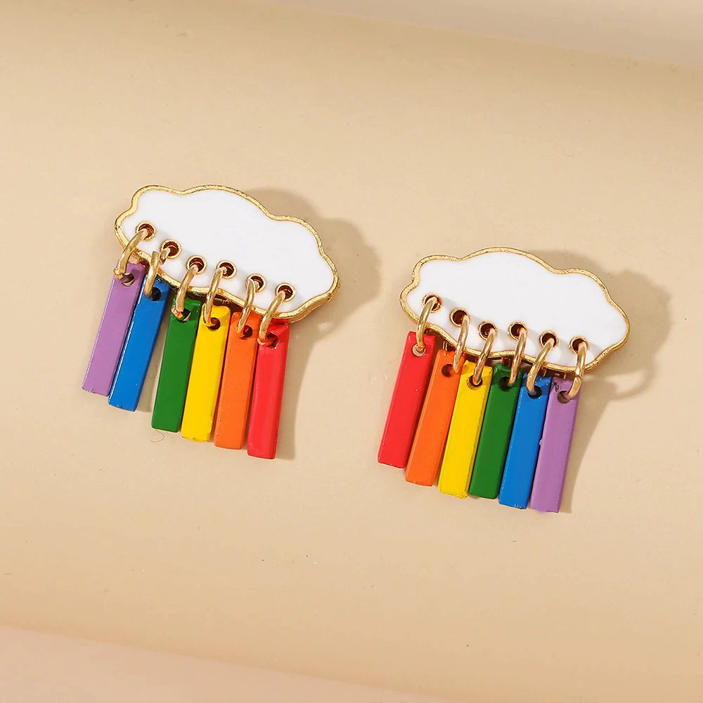 Cloud Rainbow Earrings [1]