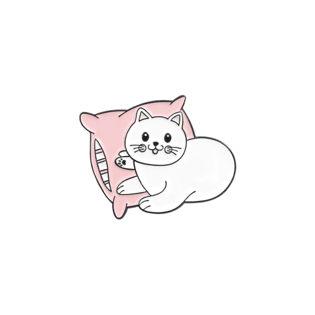 Happy Kitty on a Pillow [1]
