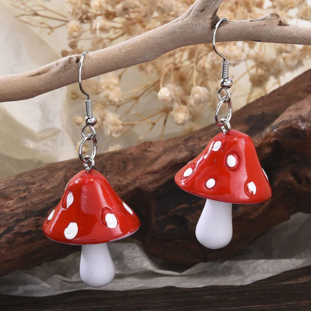 Mushroom Earrings [1]