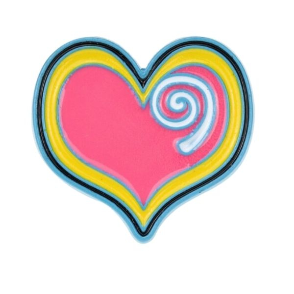 Pink Heart with White Spiral [1]