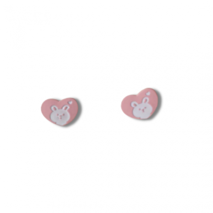 Rabbit in my Heart Earrings [1]