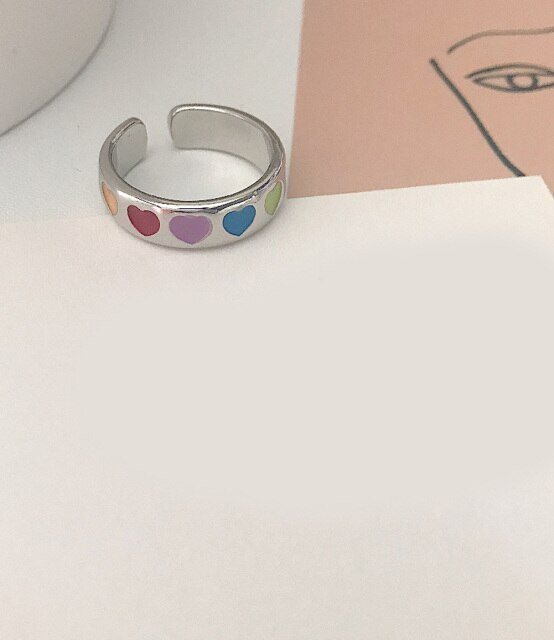 Rainbow Hearts Ring [1]