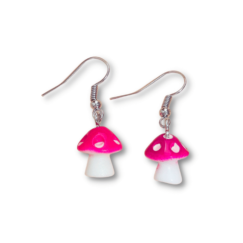 Red Mushrooms Earrings [1]