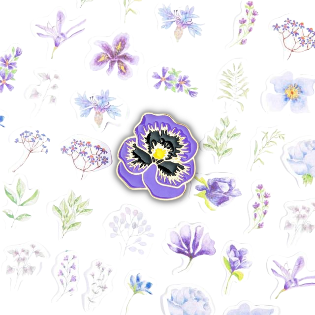 Set Purple Flowers [2]
