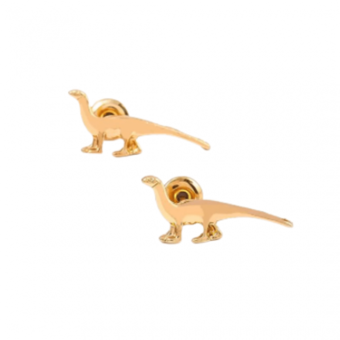 Yellow Dinosaur Earrings [4]