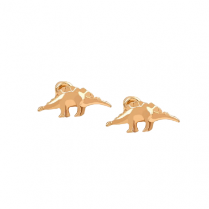 Yellow Dinosaur Earrings [5]
