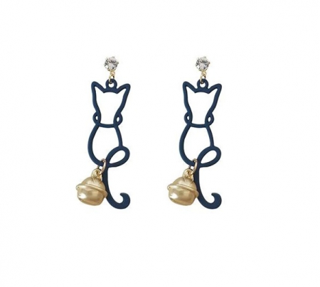 Cat Fashion Bell Earrings [0]
