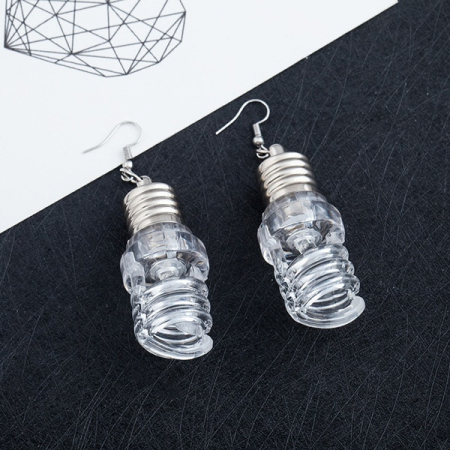 Electric Spiral Bulb Earrings [0]