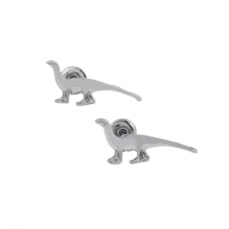 Silver Dinosaur Earrings [2]