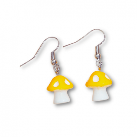 Yellow Mushrooms Earrings [0]