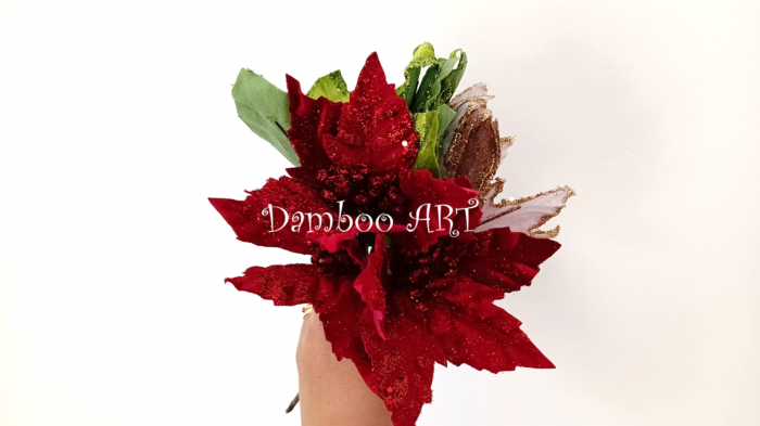 SET 9 BUC CRACIUNITE DIN CATIFEA CU SCLIPICI MIX 3 CULORI [2]