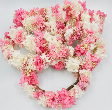 CORONITE FLORI - coronita florala roz alb ivoire beige