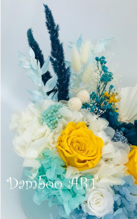 DECORATIUNE CU FLORI CRIOGANTE SI STABILIZATE - BLUE [2]