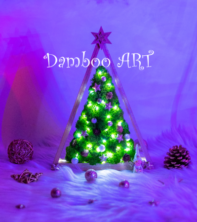 BRAD CU LICHENI SI LEDURI PE SUPORT DIN LEMN [1]