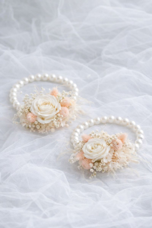 BRATARI DOMNISOARE - BRATARI ELEGANCE PEACH - PENTRU DOMNISOARELE DE ONOARE