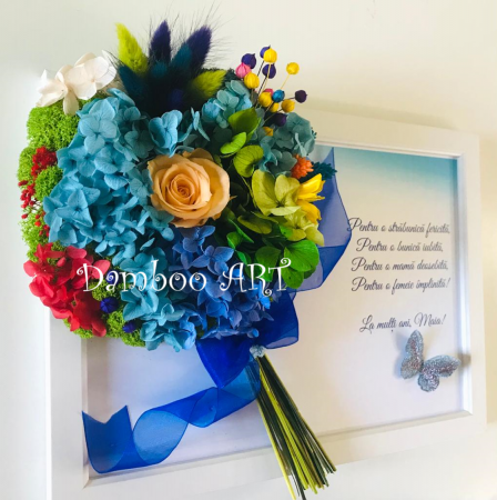 PROIECTE PERSONALIZATE - TABLOU DECORATIV 20 in 1 - BUCHET ANIVERSAR SI FELICITARE