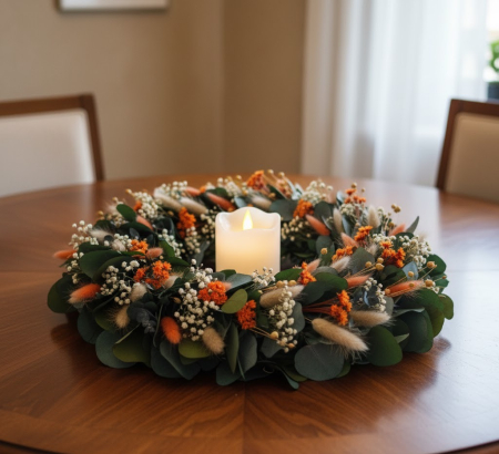 CORONITA VERSATILA DIN FLORI SI PLANTE NATURALE STABILIZATE [2]