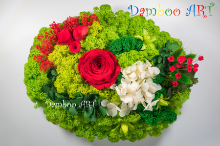 PROIECTE PERSONALIZATE - DECORATIUNE CU LICHENI SI FLORI CRIOGENATE