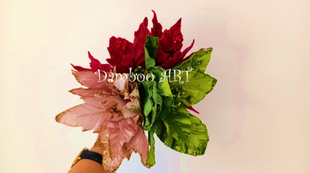 %LICHIDARE STOC% - SET 9 BUC CRACIUNITE DIN CATIFEA CU SCLIPICI MIX 3 CULORI