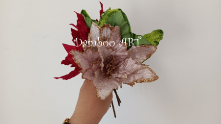 SET 9 BUC CRACIUNITE DIN CATIFEA CU SCLIPICI MIX 3 CULORI [2]