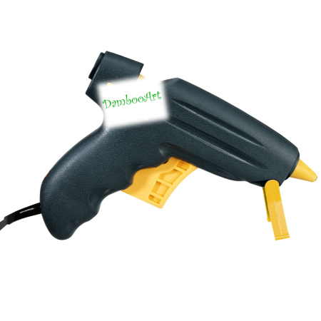 ADEZIVI PENTRU MUSCHI, LICHENI, PLANTE - PISTOL DE LIPIT CU BATOANE DE SILICON (culoare pistol GALBEN/NEGRU)- 200W