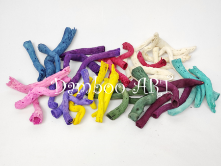 ACCESORII - MIX DECORATIUNI NATURALE LEMNOASE COLORATE, TOPY