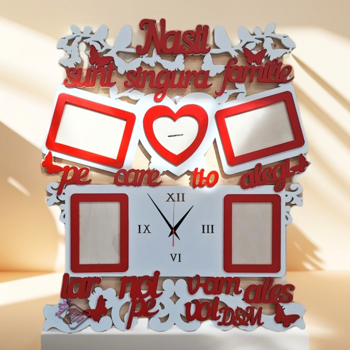 tablou foto cu ceas personalizat nasi [3]