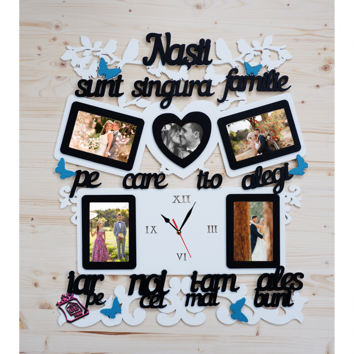 tablou foto cu ceas personalizat nasi [10]