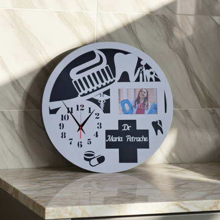 ceas cu foto dentist