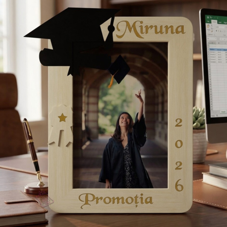 Cadouri personalizate - Ramă foto absolvire personalizata