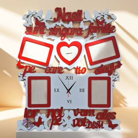 tablou foto cu ceas personalizat nasi [2]