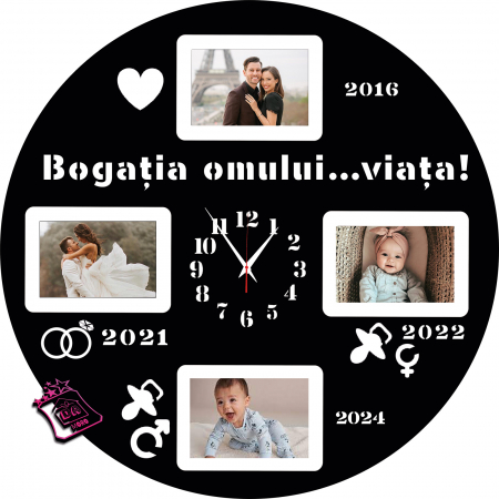 Decorațiuni din lemn - ceasfamily4
