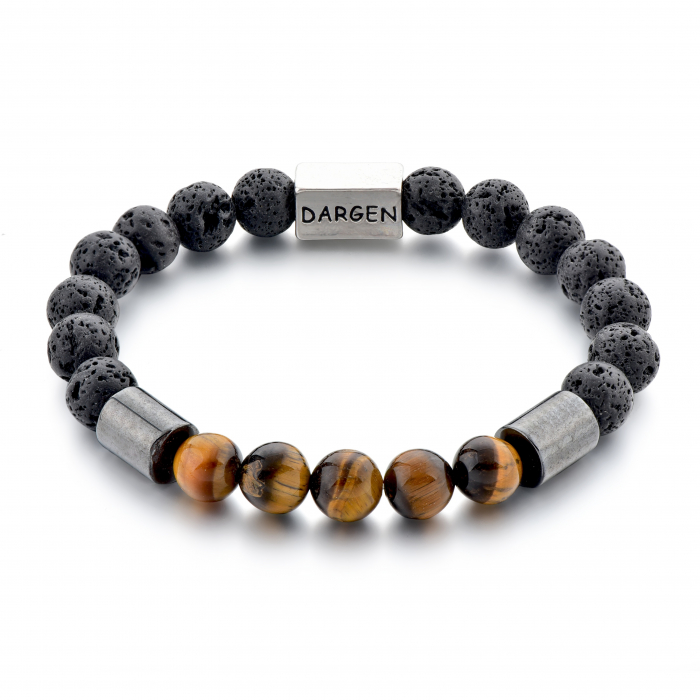 Bratara Tiger Eye din pietre semipretioase DRGB0020 DarGen