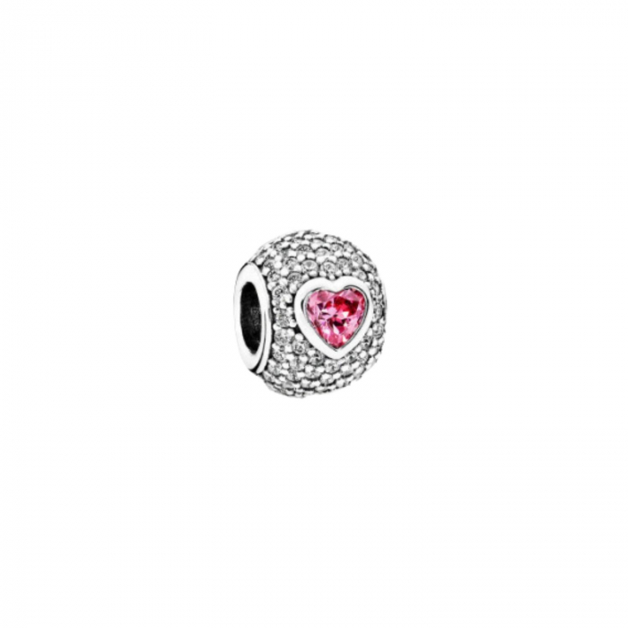 Talisman din argint S925 Pinky Heart DRGT0045 [4]