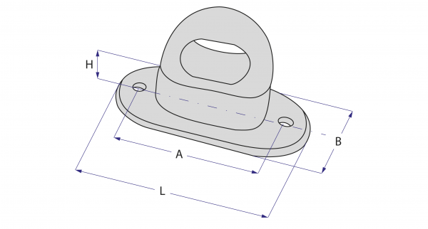 Brida rotativa plastic cu ureche rotunda [5]