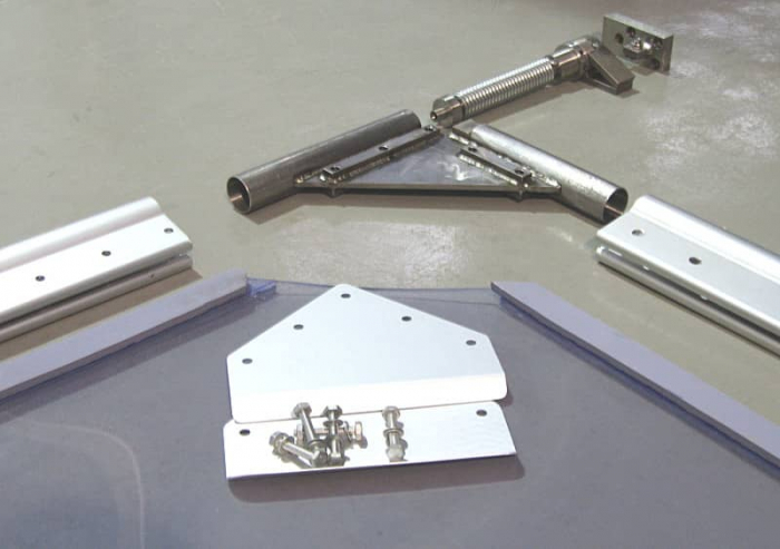 Usa batanta DARFLEX cu folie pvc transparenta cu rama  din aluminiu [6]