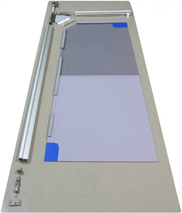 Usa batanta DARFLEX cu folie pvc transparenta cu rama  din aluminiu [7]