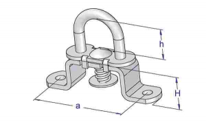Brida rotativa cu ureche fixa cu arc [2]