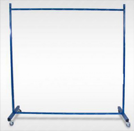 Protectie spatiu zona sudura UV - Cadru metalic pentru cortine/perdea protectie sudura cu roti