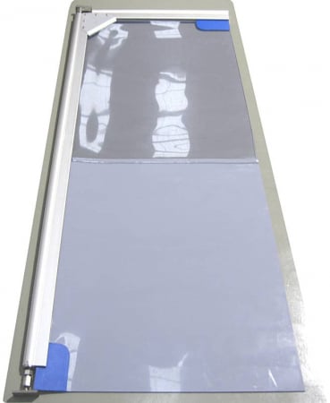 Usa batanta DARFLEX cu folie pvc transparenta cu rama  din aluminiu [7]